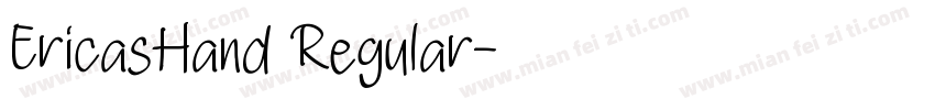 EricasHand Regular字体转换